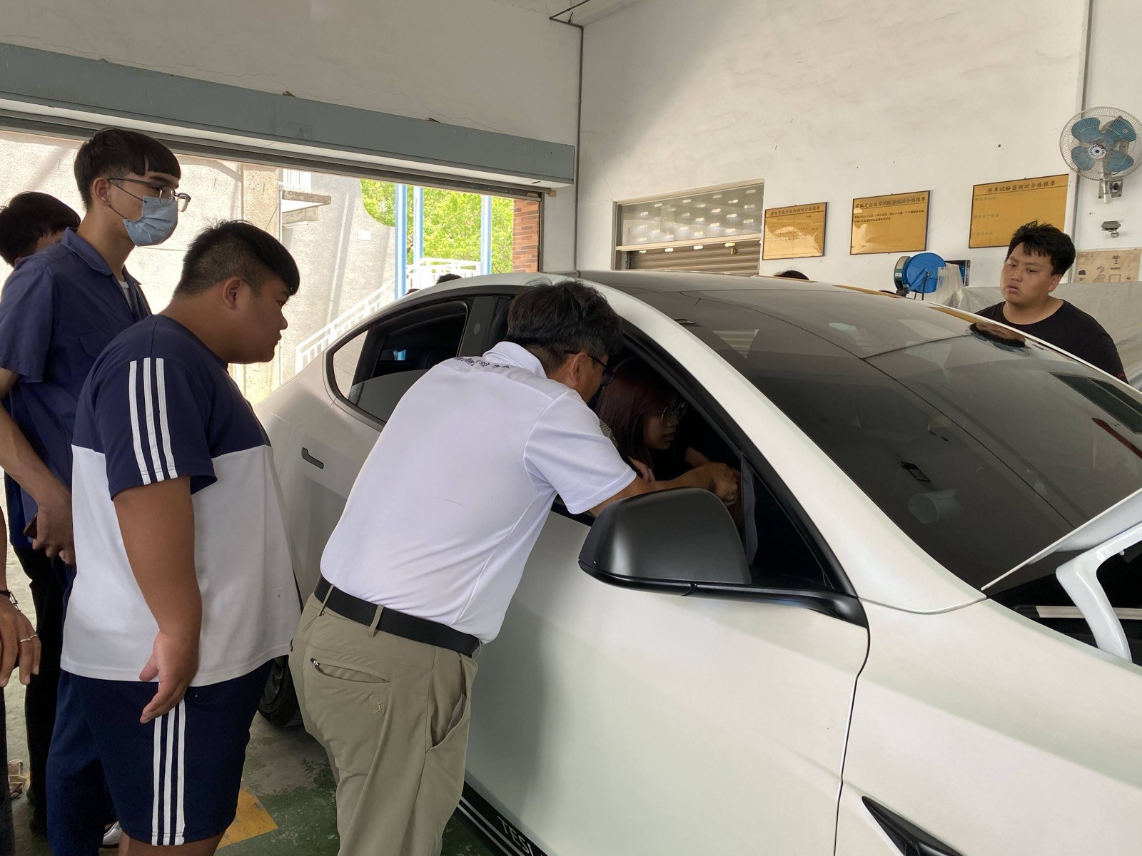 特斯拉實車講座現場